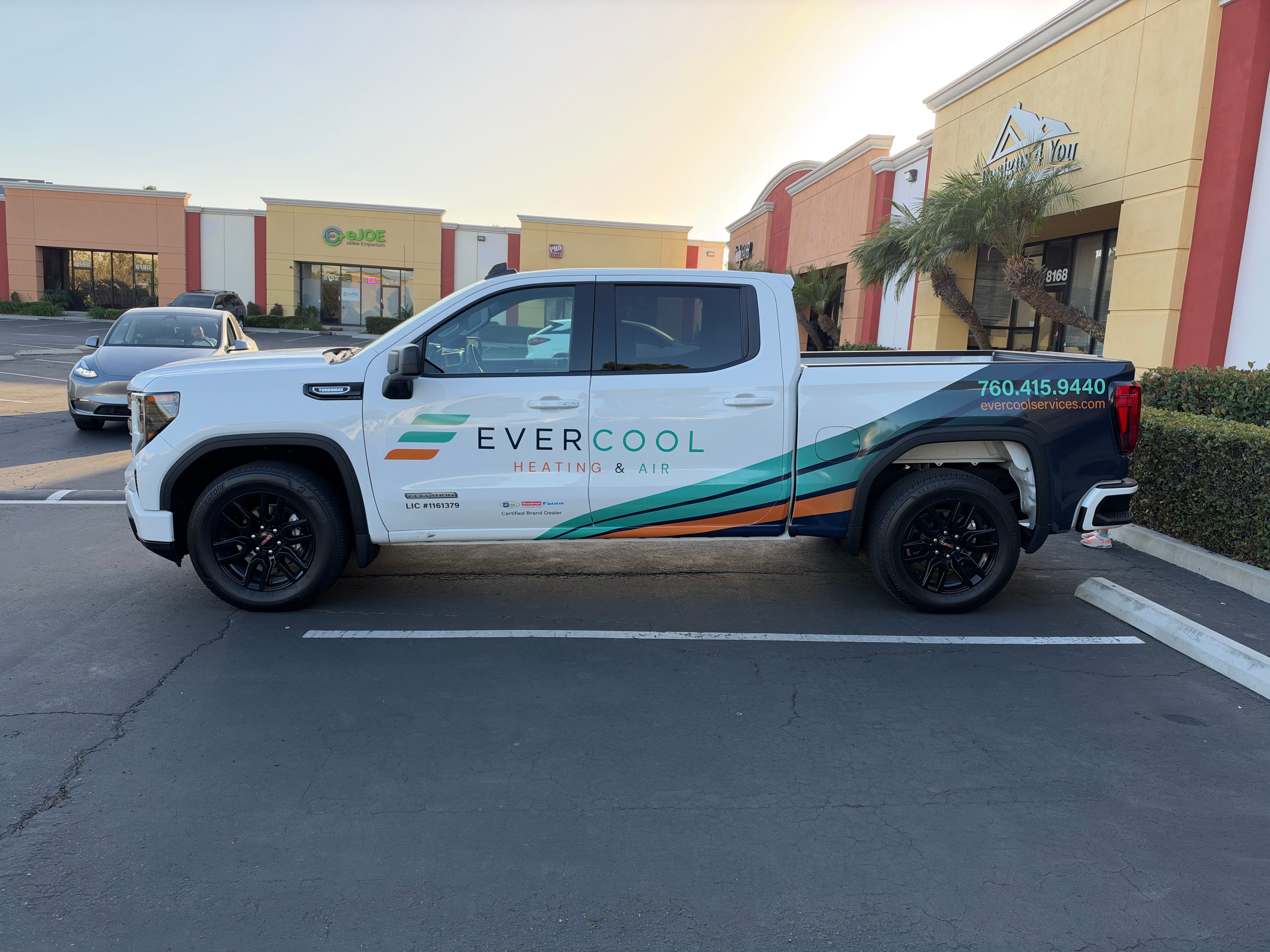 Evercool Heating & Air service truck